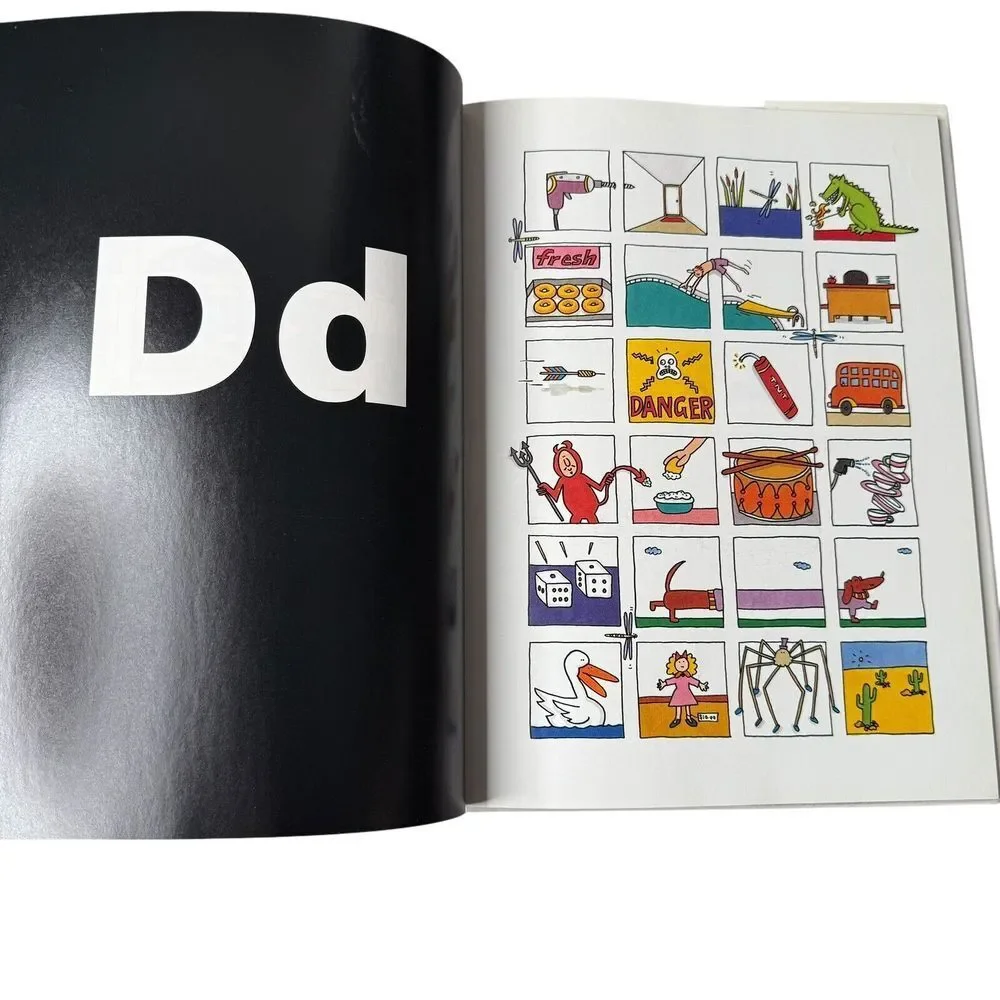 VTG Alpha-Blocks by Kat Anderson 1993 1st‎ Printing Kids Book ABC's - Signed